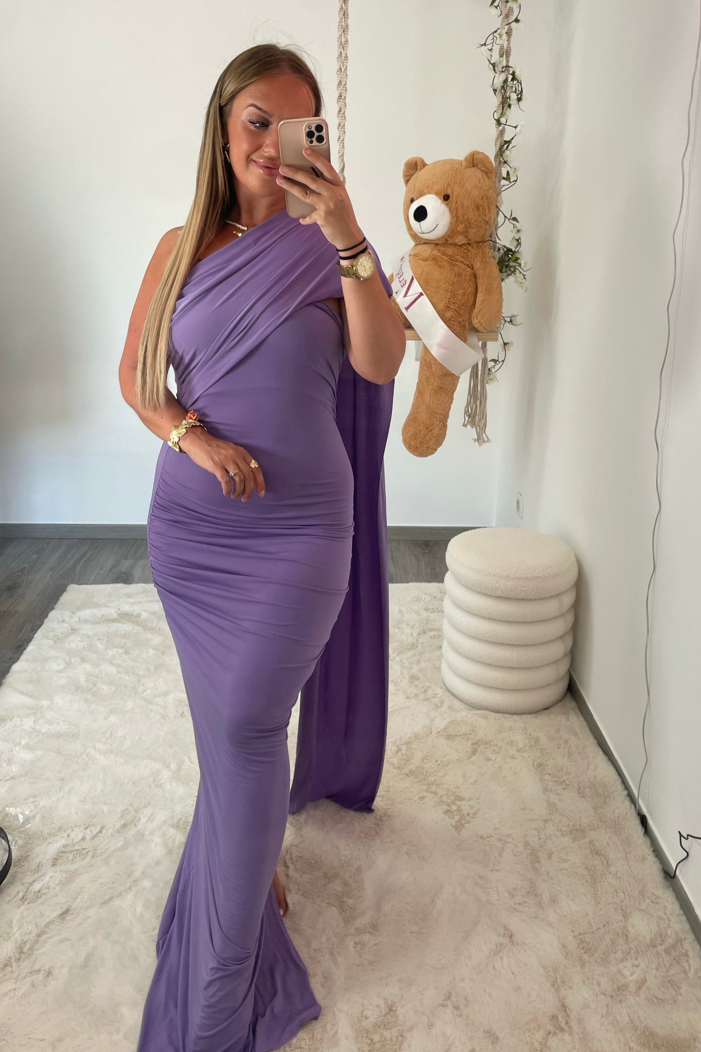 ROBE LONGUE LILAS